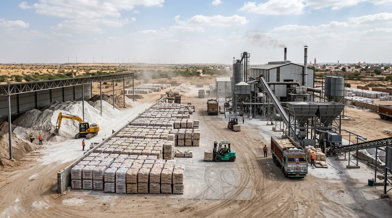 GARGI Bikaner Mineral Yard and Packaging Facility
